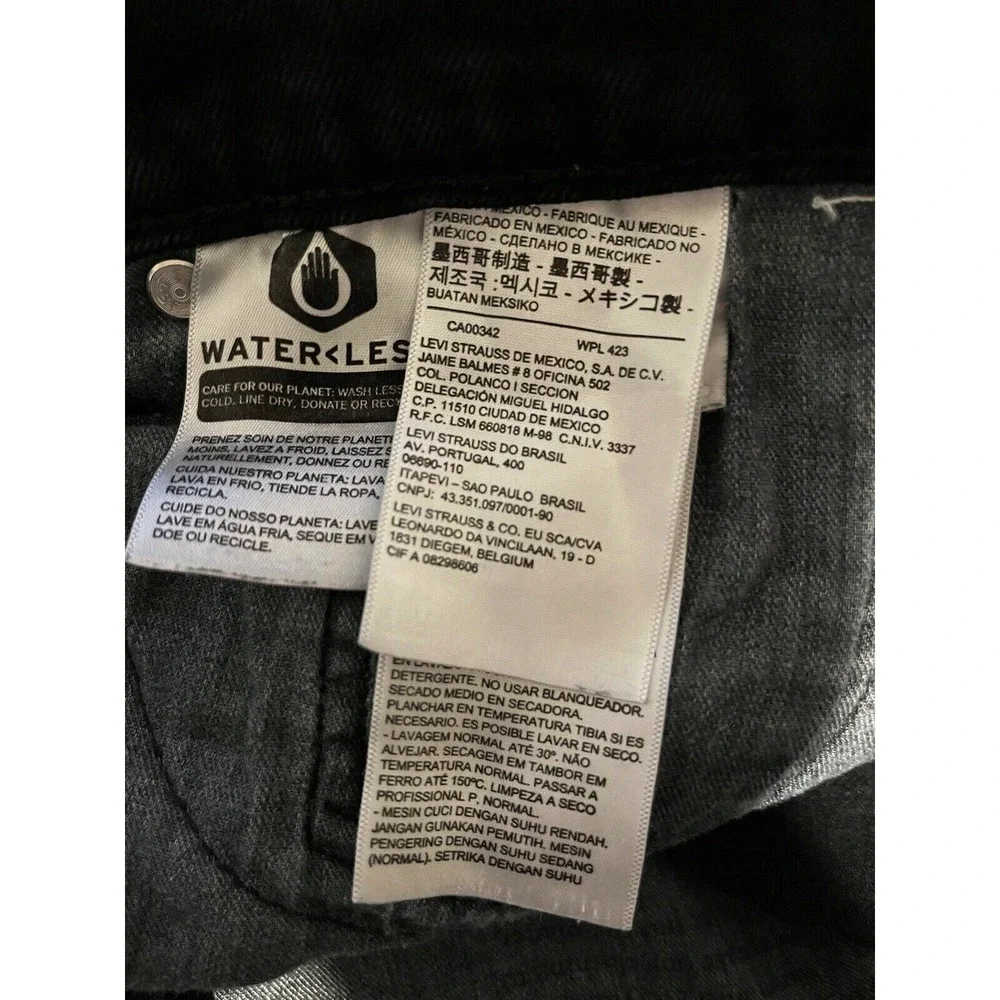 LEVIS 511 Jean Men 32x34 Dark Denim Slim Fit Straight Leg Stretch WesternCowboy